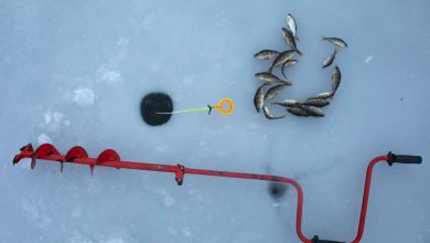 how to choose the right ice fishing hole size