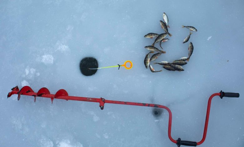 how to choose the right ice fishing hole size